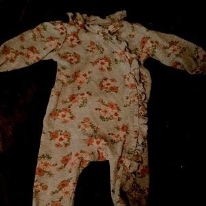 3 month cross body onesie